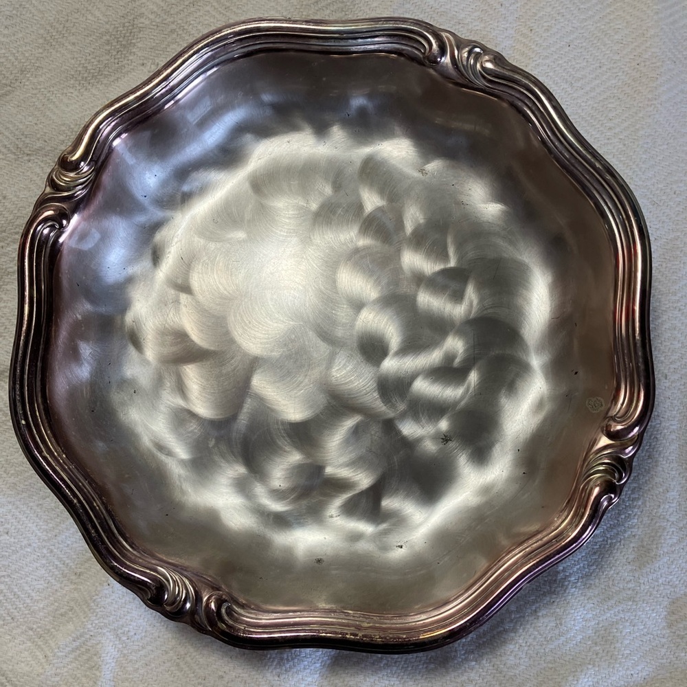 WMF IKORA silver plated footed serving tray vintage mid-century